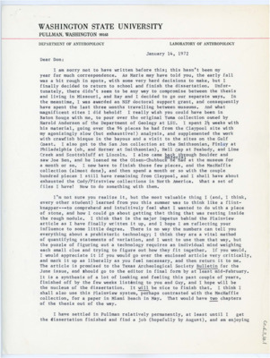 Letter from Ruthann Knudson to Donald Crabtree