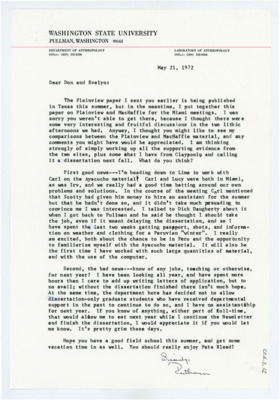 Letter from Ruthann Knudson to Donald Crabtree