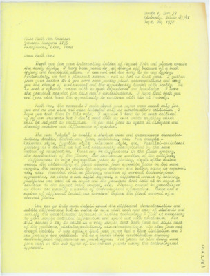 Letter from Donald Crabtree to Ruthann Knudson
