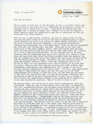 Letter from Ruthann Knudson to Donald Crabtree