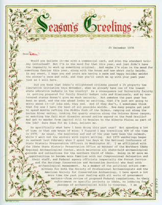 End of the year summary from Ruthann Knudson for 1978