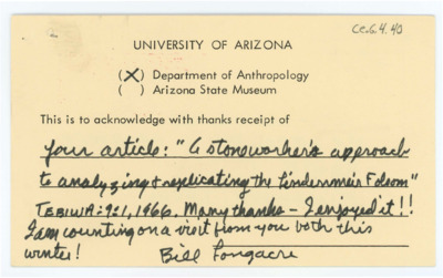 Receipt from William Longacre