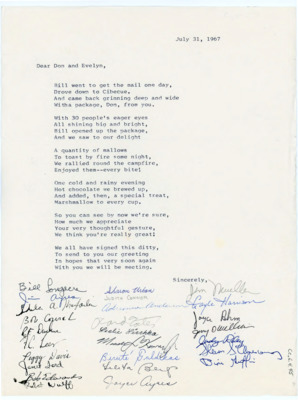 Poem to Donald and Evelyn Crabtree