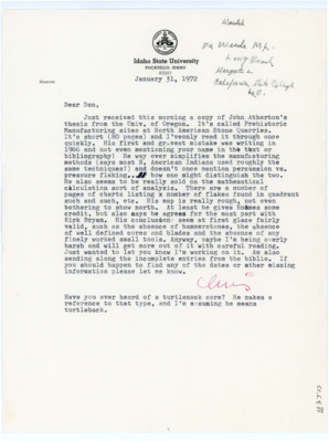 Letter from Chris Lovgren to Donald Crabtree