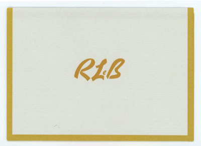 Greeting card from Ruthann LeBoron to Donald Crabtree