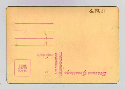 The back of a blank "Post-A-Photo" postcard.
