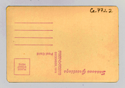 The back of a blank "Post-A-Photo" postcard.