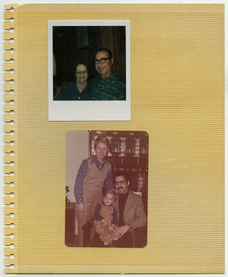 Scrapbook page of 2 images, read left to right and top to bottom