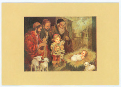Holiday card from John and Clara Meadows to Don Crabtree
