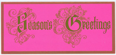 Holiday card from Bob, Carol, Jay, and Brenda Meadows to Don Crabtree