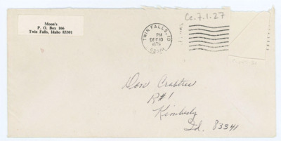 Envelope addressed to Don Crabtree