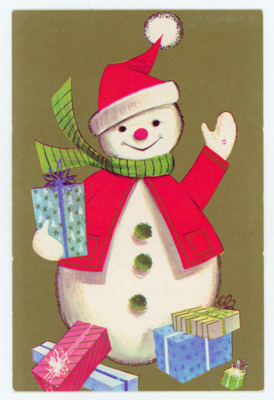 Holiday card from Marnie, Laurie, Curtis, Lisa and Bryan Morrissette to Don Crabtree