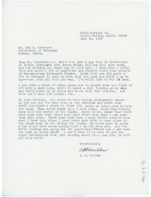 Letter from C.H. Mullen to Don Crabtree