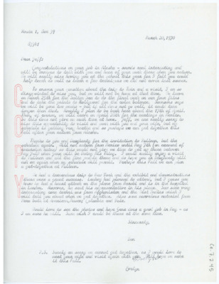 Letter from Don Crabtree to Jeffrey Mauger