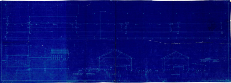 Sorter blueprint for the Craig Mountain Lumber Company by Wash Huffman