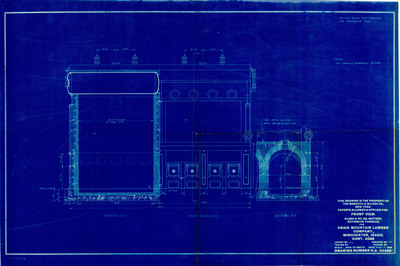 Class S, No. 25. Battery. Extension furnace blueprint for Craig Mountain Lumber Company, Winchester, Idaho.