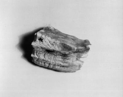 Close up view of a strange rock formation