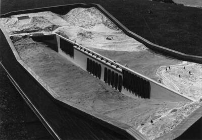 Scale model of Grand Coulee Dam