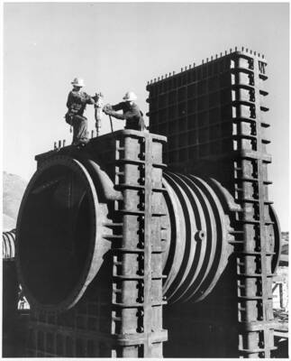 Outlet tube gate construction