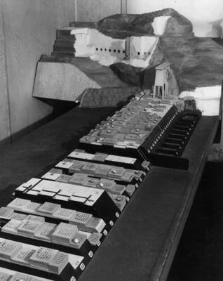 close up view of the three dimensional model