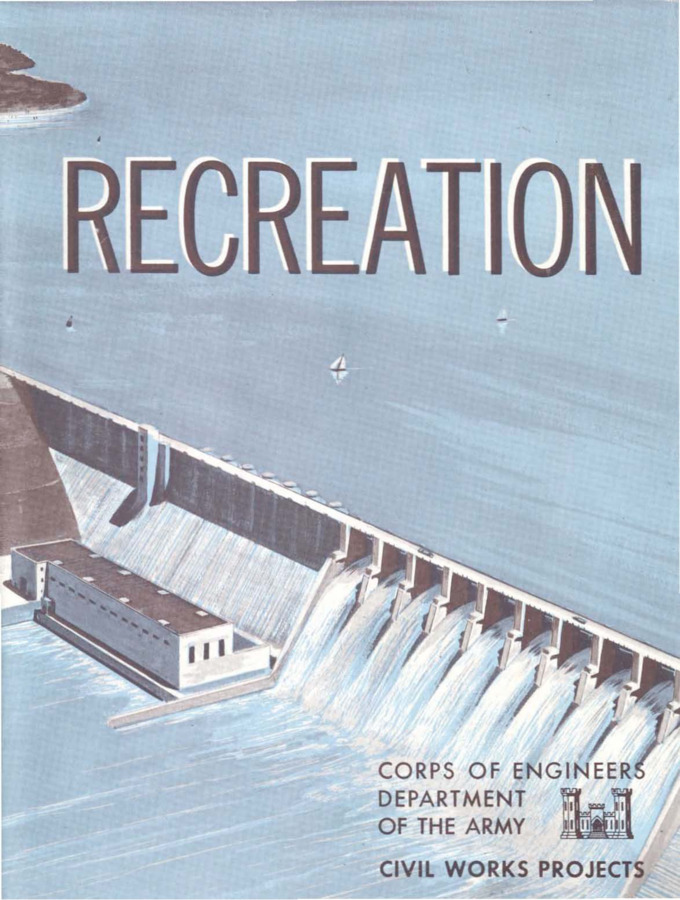 Information regarding the access, picnicking, camping, boat launching, hunting and boating of recreational places set up by the Army Corps of Engineers.  Discusses the shore line beaches in the United States, natural resources, and the 500 harbors along the costal shores in the U.S.  Includes Pictures of people out in the woods and on the water, talking about locking priority, boating, weather, water skiing;  A map of locations of recreation opportunities; Lists of recreational use and facilities; A graph of reported attendance; List of address of district engineer offices; and information regarding where to find additional information.