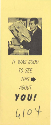 It Was Good to See This About You! A newspaper clipping of Mayor A.B. Curtis receiving a Patriotic Civilian Service