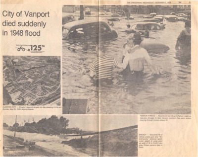 City of Vanport Died Suddenly in 1948 Flood