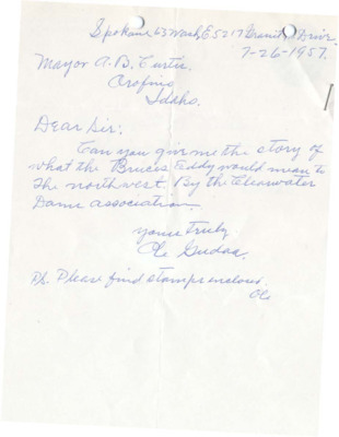 A letter to Loe Gudda