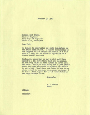 A letter to Paul H. Symbol