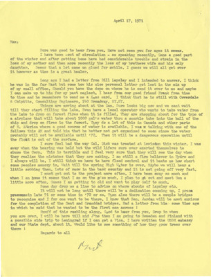 Bert Curtis discusses new developments in the construction of the dam