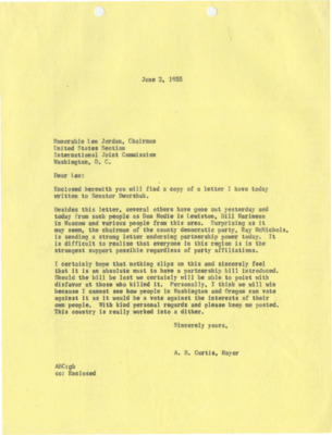 Letter to Len Jordan