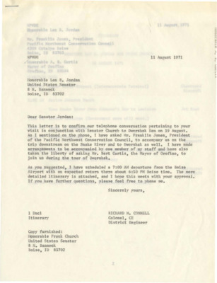 Letter to Len Jordan