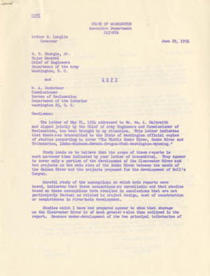 Letter from Arthur B. Langlie