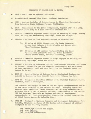 Notes on the life of Colonel Paul H. Symbol.