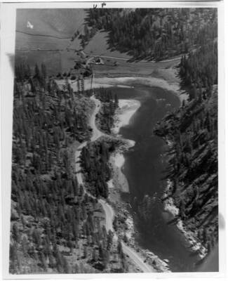Early-day view of the proposed site. Note the foot bridge & eddy.