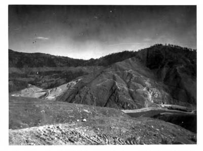 Diversion work started, also shows some clearing.