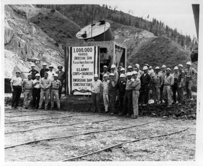 The first million yards of concrete was reached on May 28.