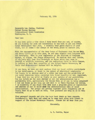 Letter to Len Jordan
