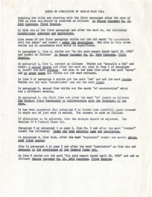 Notes on the Bruces Eddy Bill