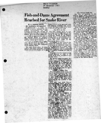Fish-and-Dams Agreement Reached for Snake River