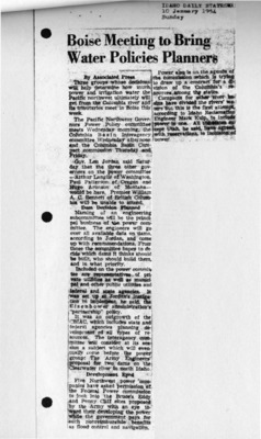 Determine how much power and irrigation water the Pacific northwest