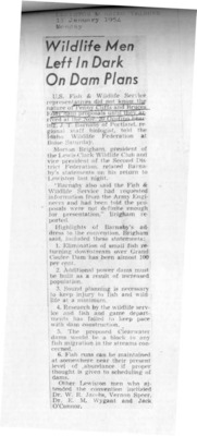 U.S. Fish and Wildlife Service representatives did not know the nature of Penny Cliffs and Bruce's Eddy dam until they arrived