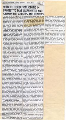 S.O.S. is going to be broadcast by Coeur d'Alene wildlife federation