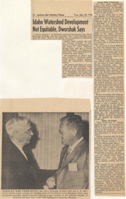 Lewiston Chamber of Commerce discusses developments on the Lewis and Clark Highway, Bruce's Eddy dam