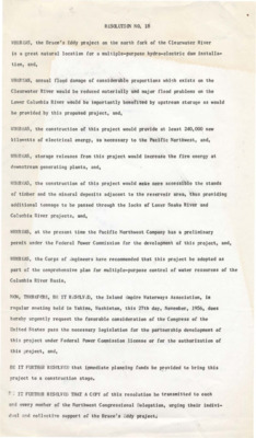 A resolution on the Bruces Eddy Project