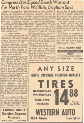 Congress Has Signed Death Warrant for North Fork Wildlife