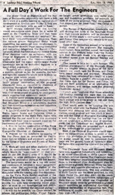 Army Corps of Engineers had a hearing on regional river development at Orofino.