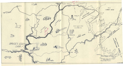 These are clippings and a map, that are listed in the photo series