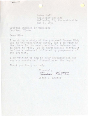 Bruces Eddy information request