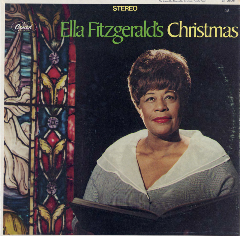 Record cover of "Ella Fitzgerald's Christmas."